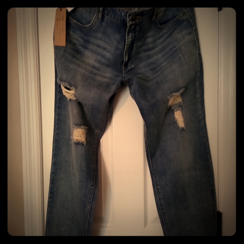Denim boyfriend fit jeans